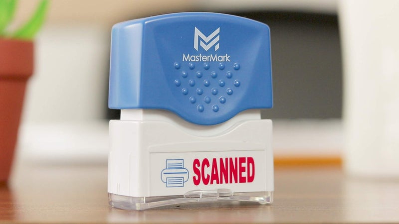 MasterMark Premium 2-Color Pre-Inked Office Stamp (Scanned) - Image 2